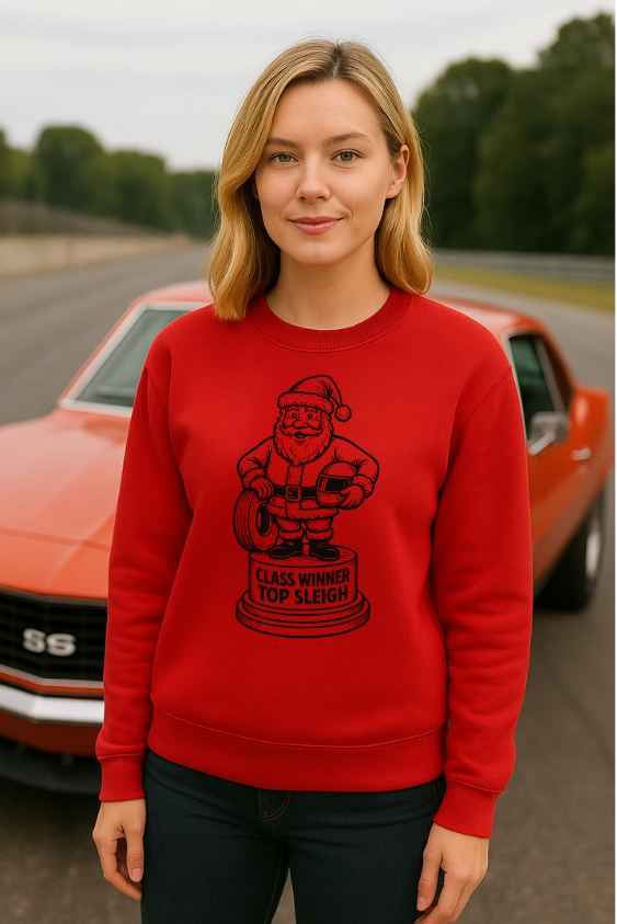 THE ULTIMATE DRAG RACER CHRISTMAS SWEATSHIRTS! GRINCH OR SANTA!