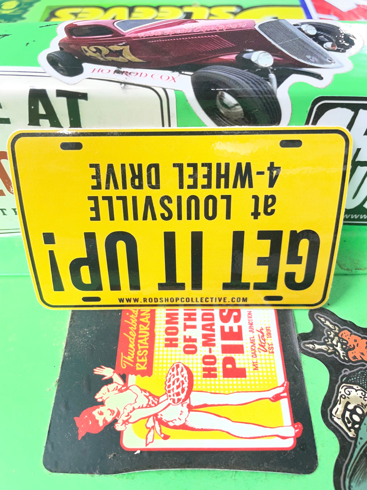 Louisville 4x4 Upside Down die cut vinyl sticker Louisville Speed Shop Collection