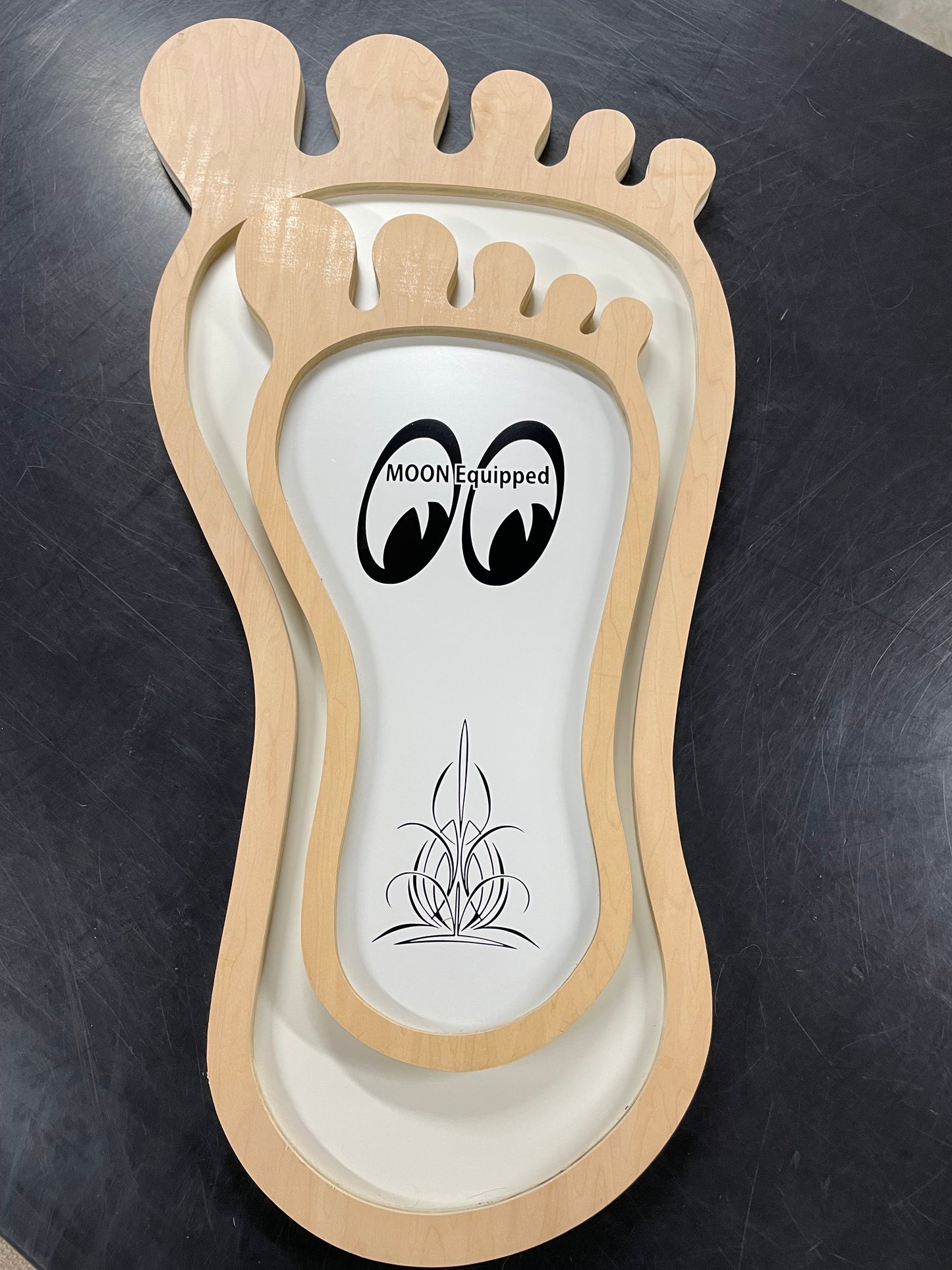 Giant Foot Gas Pedals. Drag Racing Muscle Car Garage Art. Handmade.