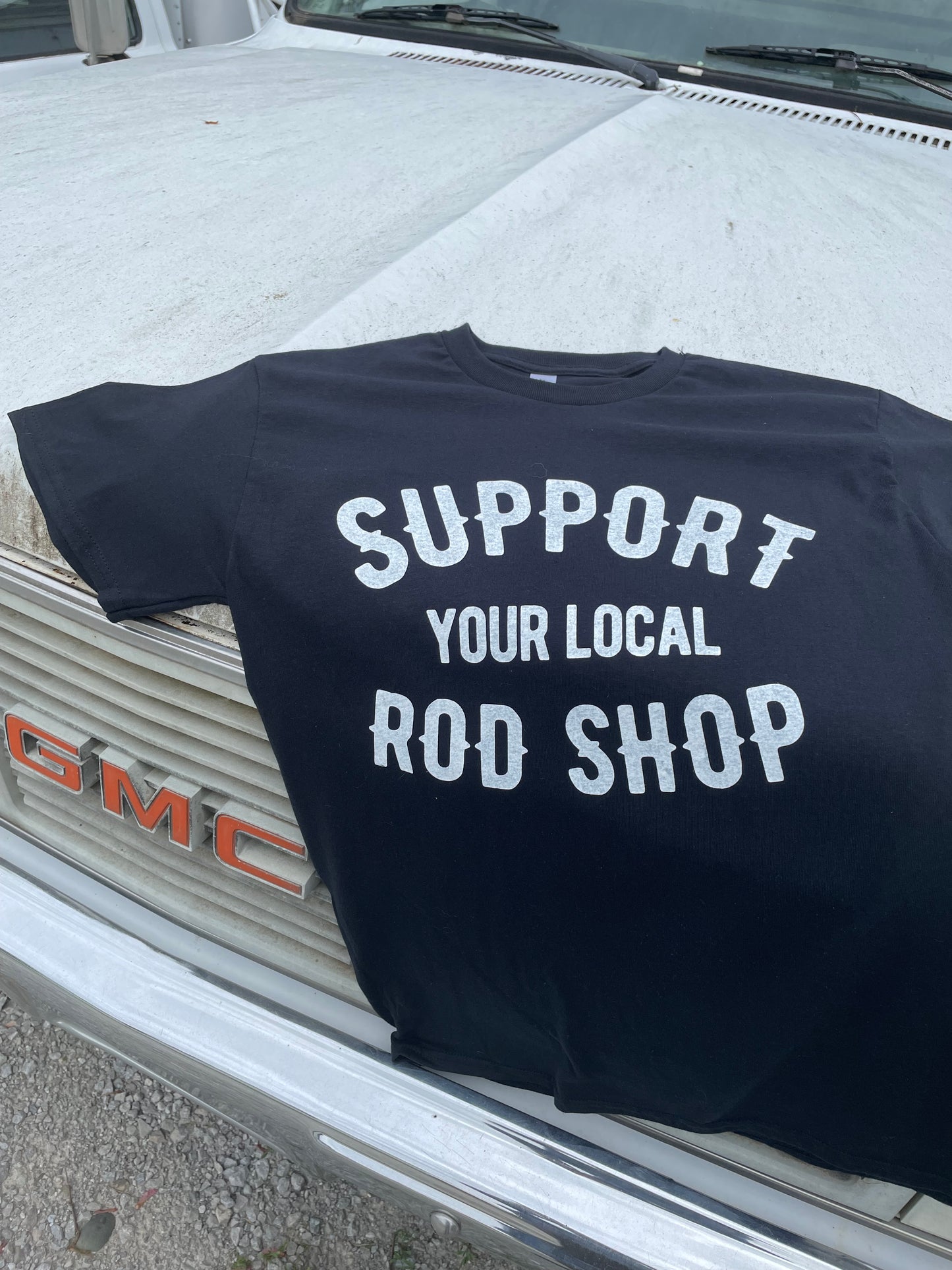 Support Your Local Rod Shop Mechanic Auto Body Tech Shirt
